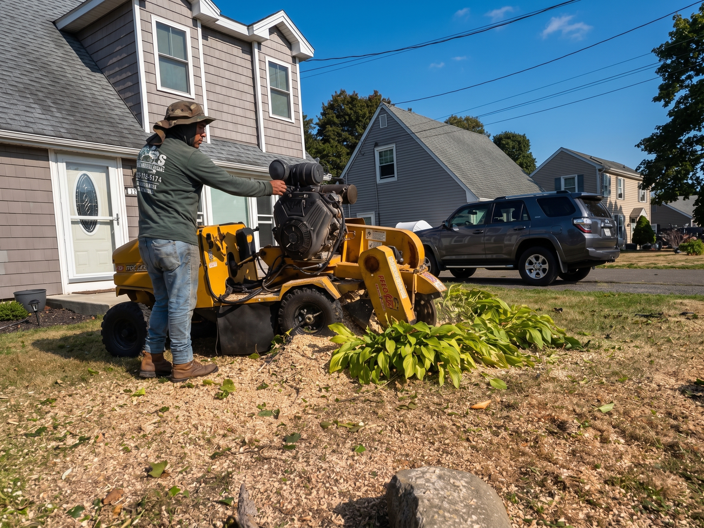 Stump grinding in Connecticut